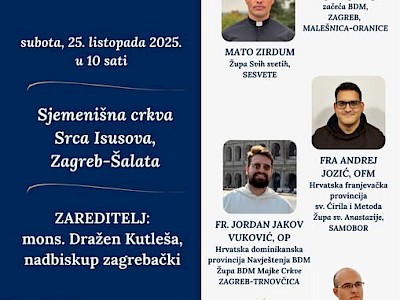 Pratite uživo đakonsko ređenje u Zagrebačkoj nadbiskupiji!