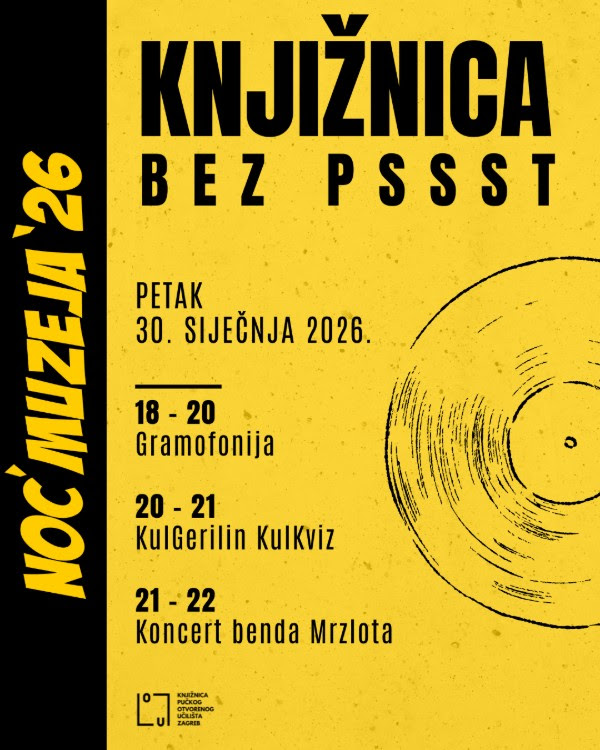 Noć muzeja '26 u Knjižnici POUZ: Zaboravite na tišinu!
